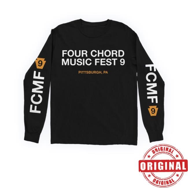 Fourchordmusicfestival Store Four Chord Music Fest 9 Shirt Long Sleeve Black Tee