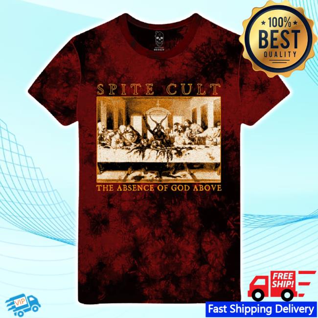 Original Absence Of God Tee Shirt (Tie Dye) Spitecult Merch
