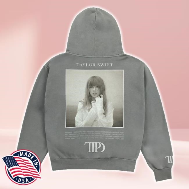 Original The Tortured Poets Department Gray Sweaters Taylor Swift Shop Merch Store