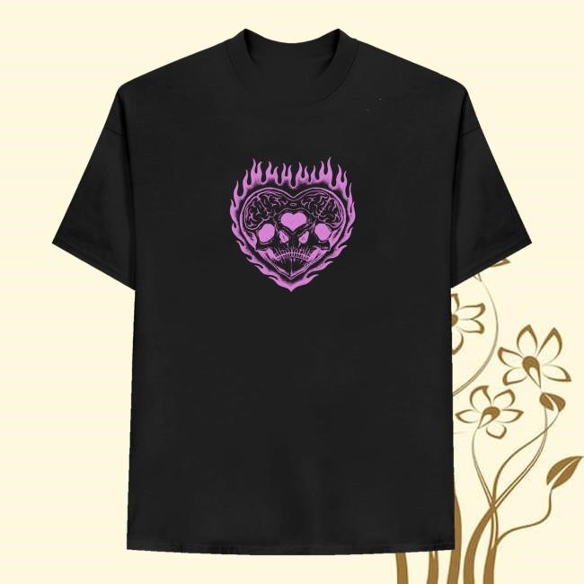 Spiritualvices Merch Shop Store Official Flaming Heart Hoodie Sweatshirt