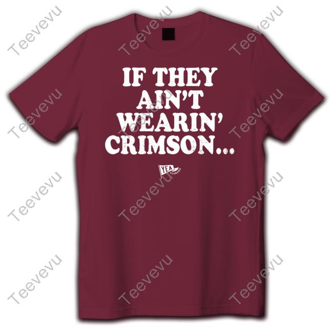 If They Ain't Wearin' Crimson Blank Back Hoodie
