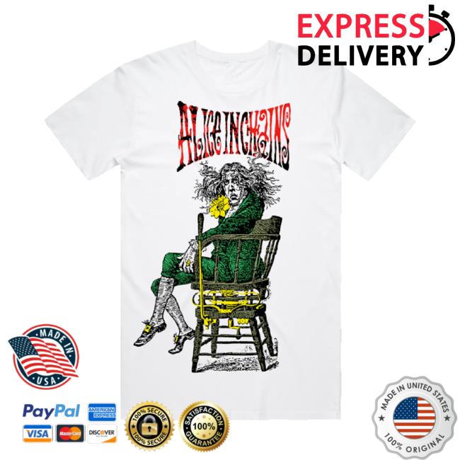 Original Alice In Chains Merch Store Angry Chair White Long Sleeve Tee Aliceinchains Shop