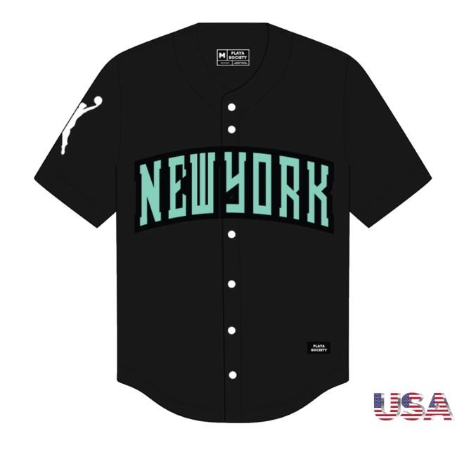 Playasociety Merch Playa Society New York Likberty Baseball Jersey