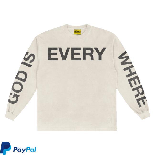 Original Nhim Apparel Merch Store God Is Everywhere Ls Hoodie Sweatshirt (Off White) Nhimapparel Shop