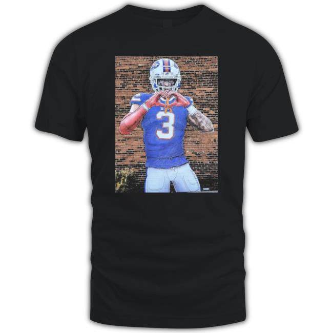 Damar Hamlin Heart Art T-Shirt