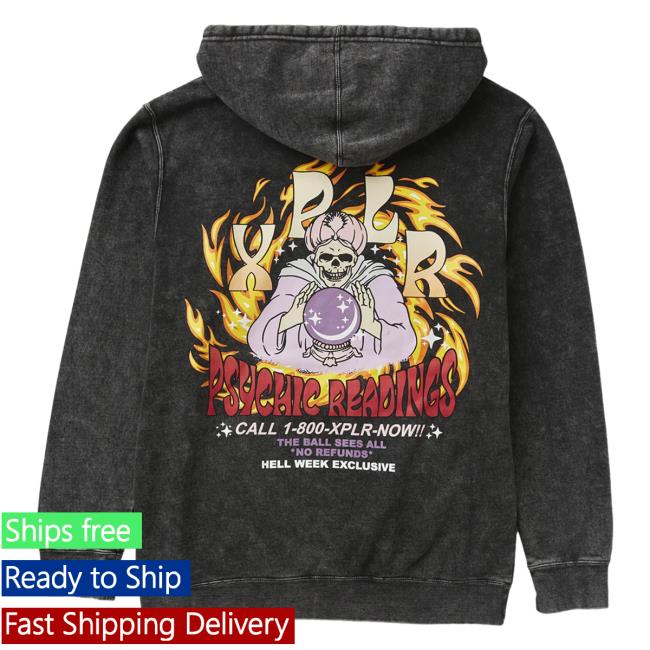 Official Sam And Colby Merch Store Shopxplr Psychic Reading Hw Attractive Hoodie Mineral Wash Shop Xplr SamAndColby