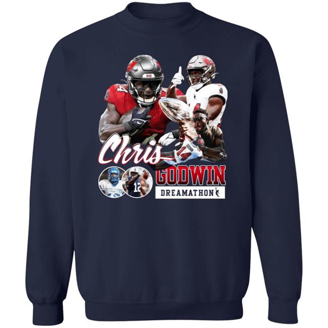 Mike Evans Wearing Chris Godwin Dreamathon Shirt Dreamathon Merch Mike Evans Wearing Chris Godwin Dreamathon Shirt Dreamathon Merch