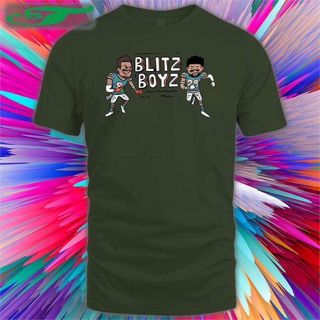 Jevon Holland And Brandon Jones Blitz Boyz Funny T Shirt Finszone Store Finszone Store Jevon Holland And Brandon Jones Blitz Boyz Long Sleeve Tee Shirt White