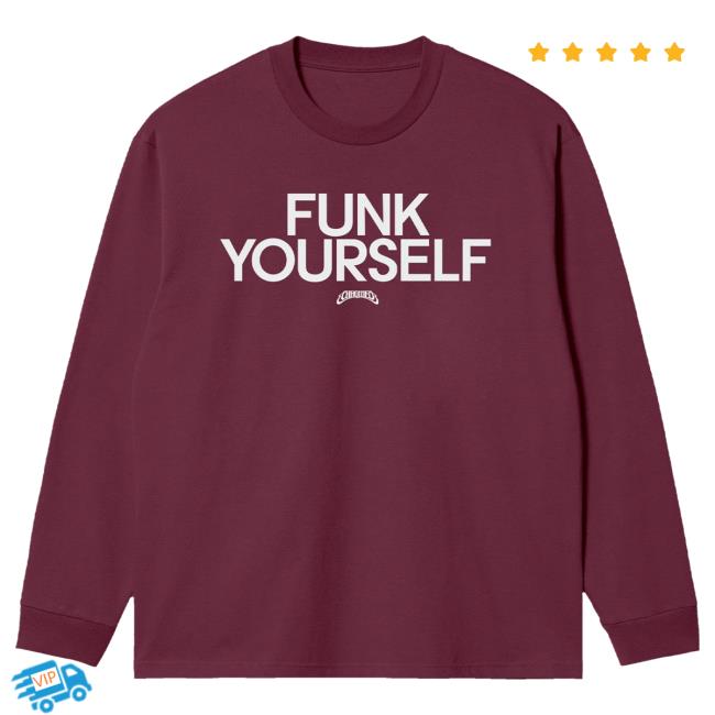 Official Merchbar Chromeo Funk Yourself Sweater Maroon Merch Bar Chromeo