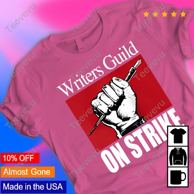 Official Lee Goldberg Writers Guild On Strike Hoodie Writers Guild Of America On Strike Hoodie