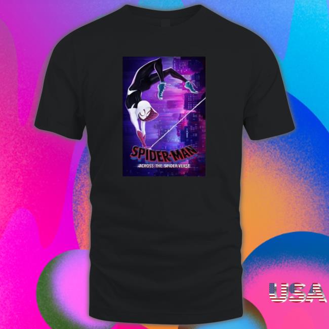 Cheap Character Marvel Movie Spider Gwen Poster T-Shirt
