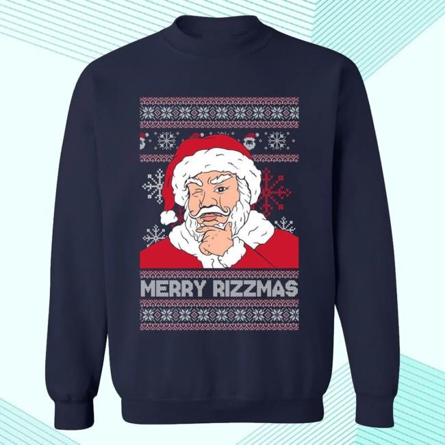 Barstool Sports Merch Store Merry Rizzmas Ugly Long Sleeve Shirt