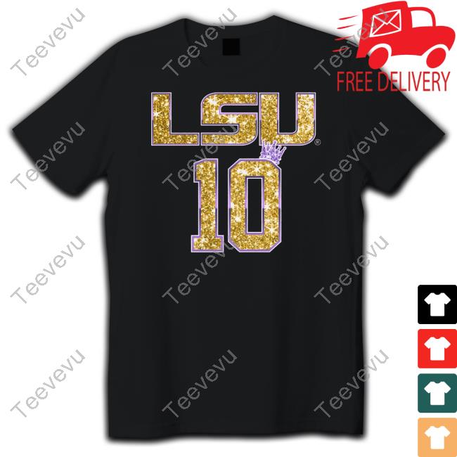 Official Lsu Nil Angel Reese Glitter T Shirt