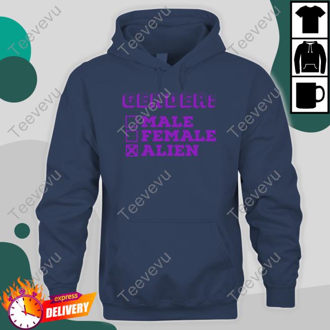 Crystalspaced Gender Male Female Alien Crewneck Sweatshirt