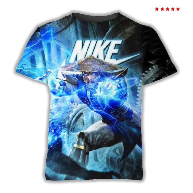 Anime Gifts Raiden Mortal Kombat 3D T-Shirt ,All Over 3D Printed Tee Shirt