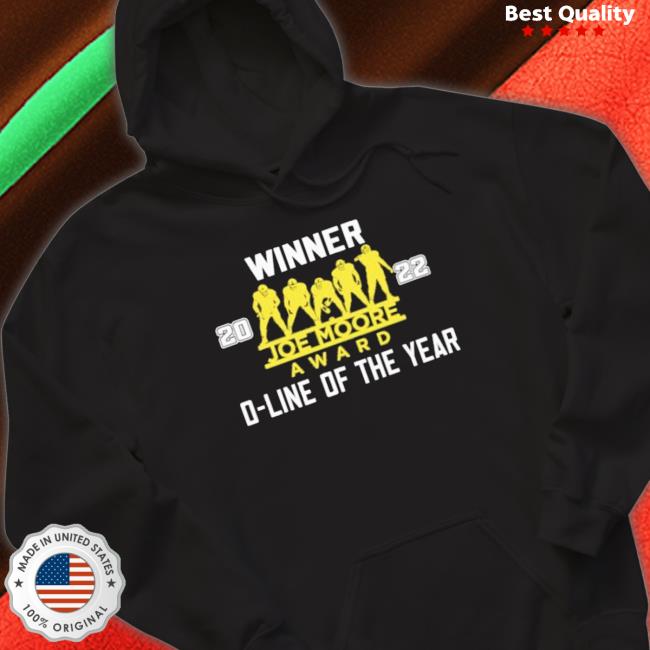 Official Winner Joe Moore Award 2022 O-Line Of The Year Hoodie Official Winner Joe Moore Award 2022 O-Line Of The Year Hooded Sweatshirt