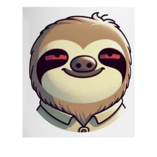 Slothfullthings Merch White Ceramic Hoodie Sweatshirt Slothana Logo