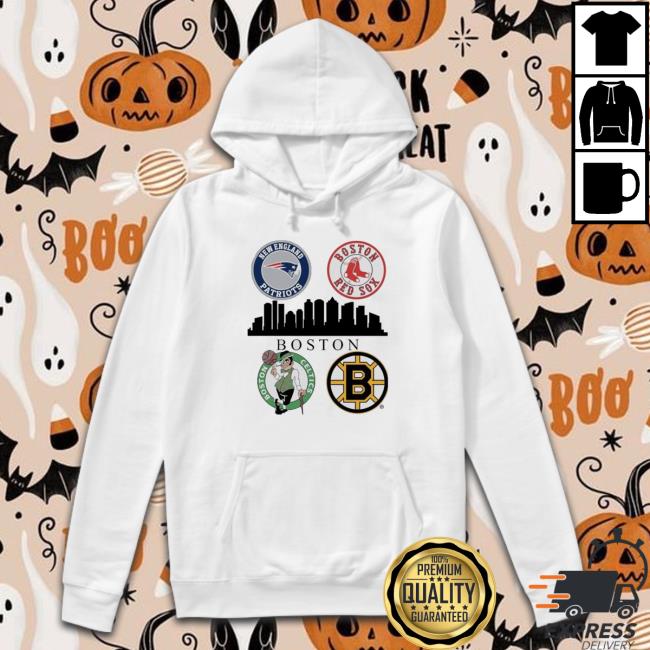 New England Patriots Boston Red Sox Boston Celtics And Boston Bruins Massachusetts 2023 shirt, hoodie, tank top, sweater and long sleeve t-shirt