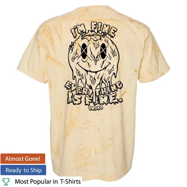 Vndk8 Merch Store Everything Is Fine t-shirt, hoodie, tank top, sweater and long sleeve t-shirt