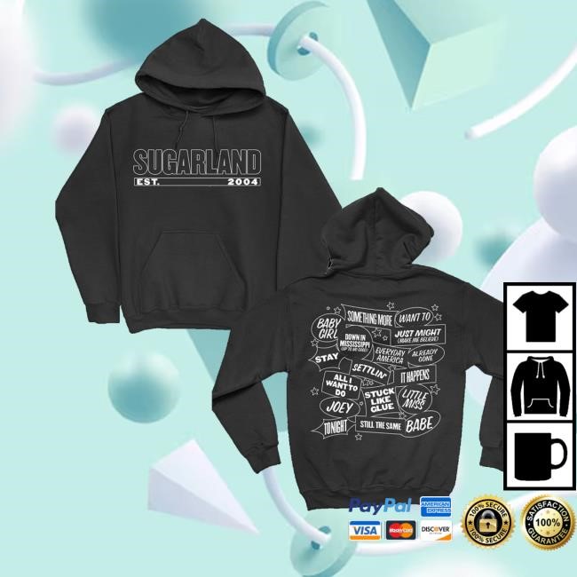 Sugarlandmusic Merch Sugarland 2024 Tour Hoodie Sweatshirt