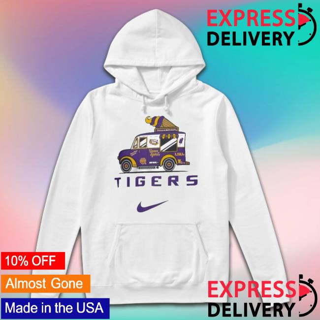 Men’S White Lsu Tigers Campus Ice Cream shirt Men’S White Lsu Tigers Campus Ice Cream Shirt