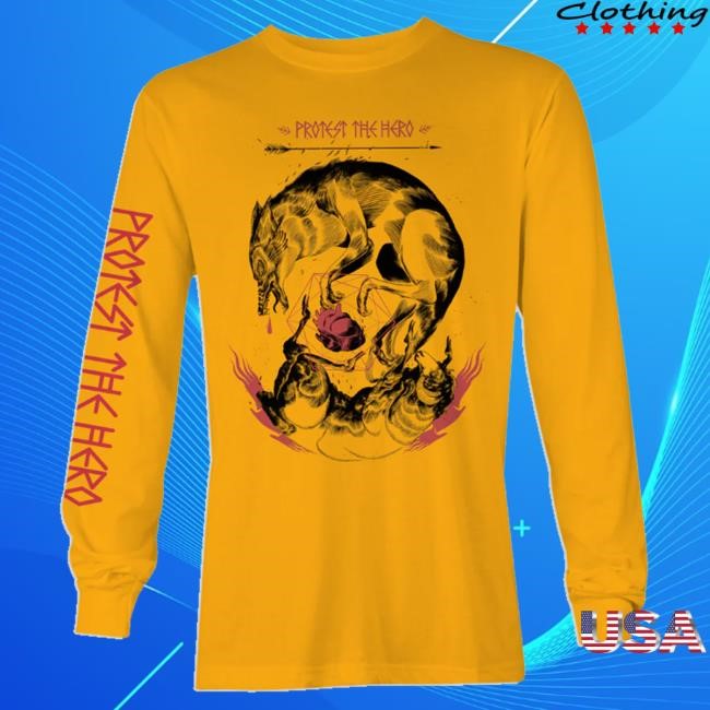 Official Cut Loose Merch Shop Protest The Hero Wolf Longsleeve Crewneck Sweatshirt