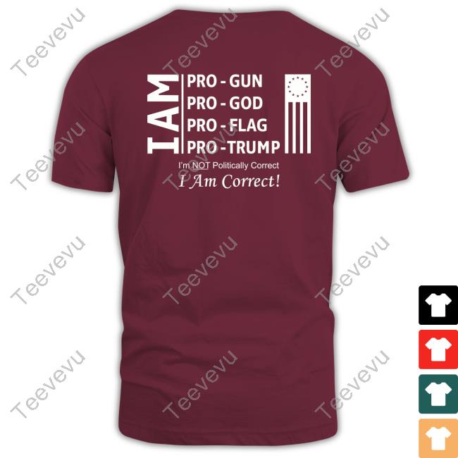 Ron Filipkowski I Am Pro Gun Pro God Pro Flag Pro Trump I'm Not Politically Correct I Am Correct Sweatshirt