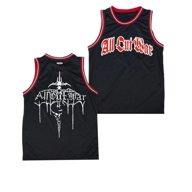 Coldcuts Merch All Out War Logo Basketball Jersey