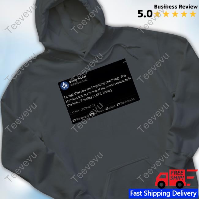 Hyman Contract Editor In Leaf Hoodie Hyman Contract Editor In Leaf T-Shirt