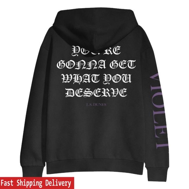 Official Concord Records Store Merch Shop L.S. Dunes Violet Lyric Hoodie