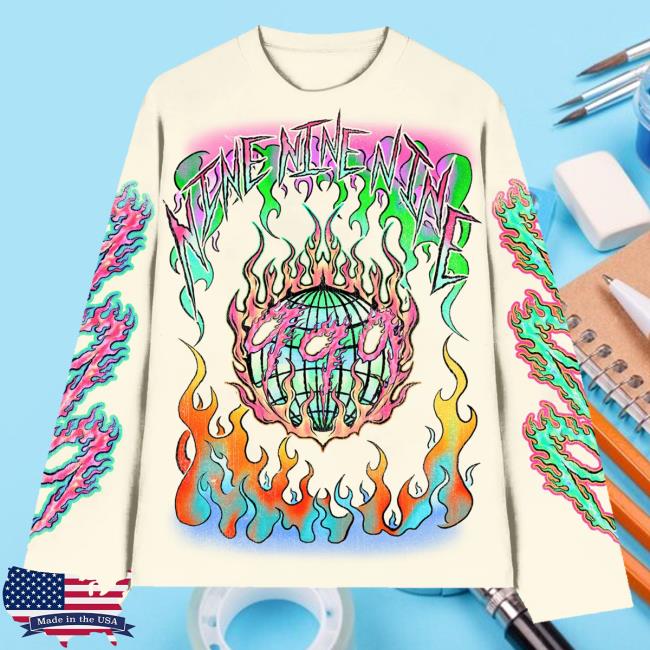 Official 999 Club Juice Wrld Merch Store Eyeball Long Sleeve Top Shirt White 999Club Clothing Juicewrld