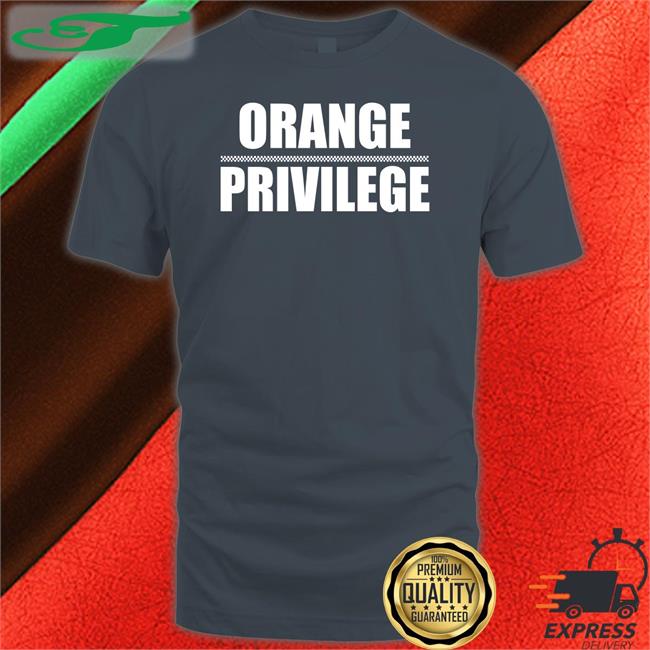 Orange Privilege Hoodie Juice Davis