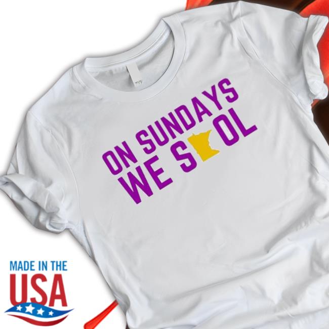 Minnesota Vikings On Sundays We Skol Sweatshirts