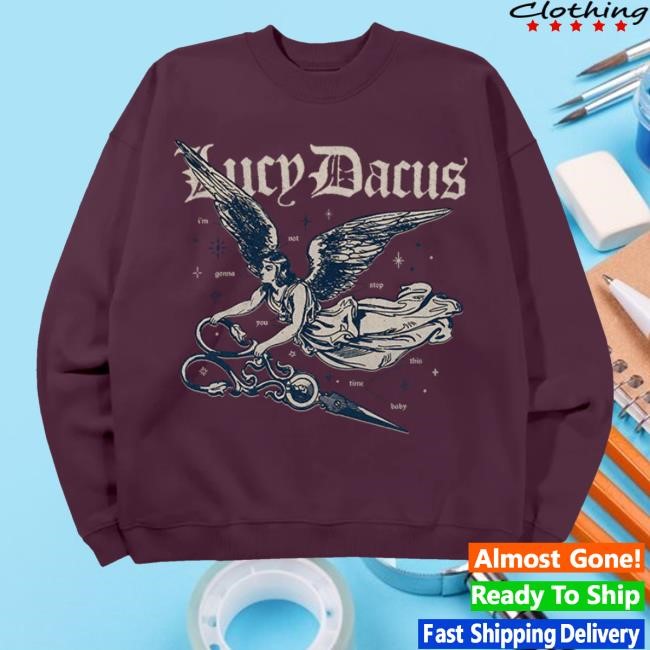 Lucy Dacus Angel Scissors I’M Not Gonna Stop You This Time Baby Crewneck Sweatshirt