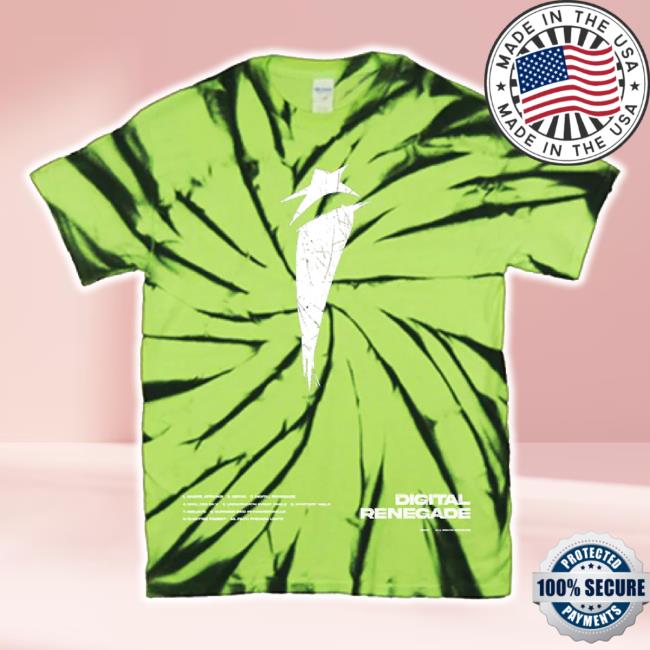 Trending Sumerian Merch Store I See Stars - Tracklist Neon Green Vortex Dyed T-Shirt Sumerianmerch Shop