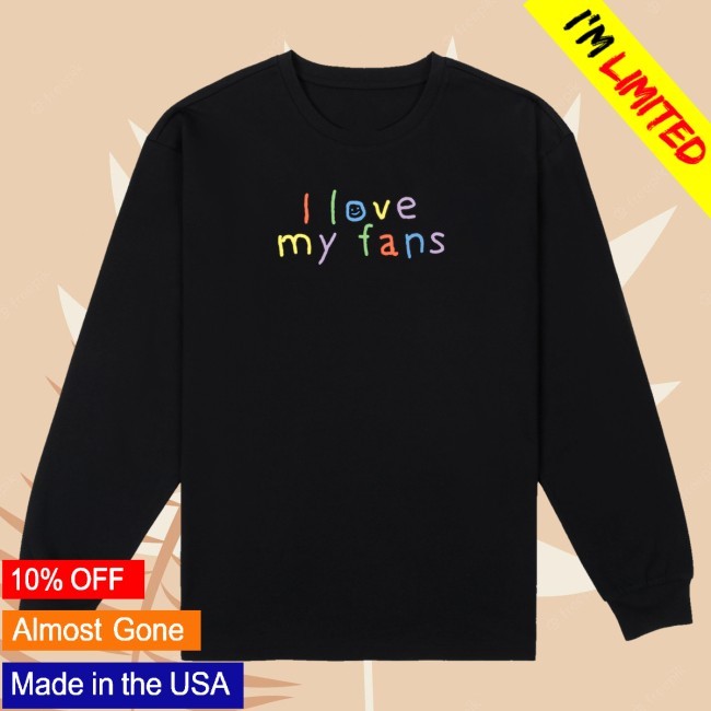 Official Tommyinnit Store Merch I Love My Fans Zip Hoodie