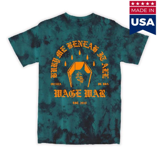 Bury Me Tie Dye Hoodie Sweatshirt (Teal)
