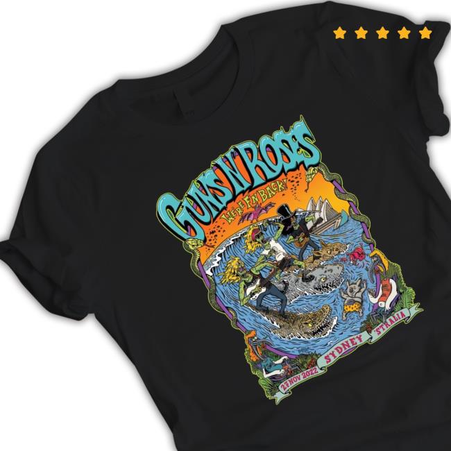 Top Guns N’ Roses Tour Sydney Australia 2022 Tee