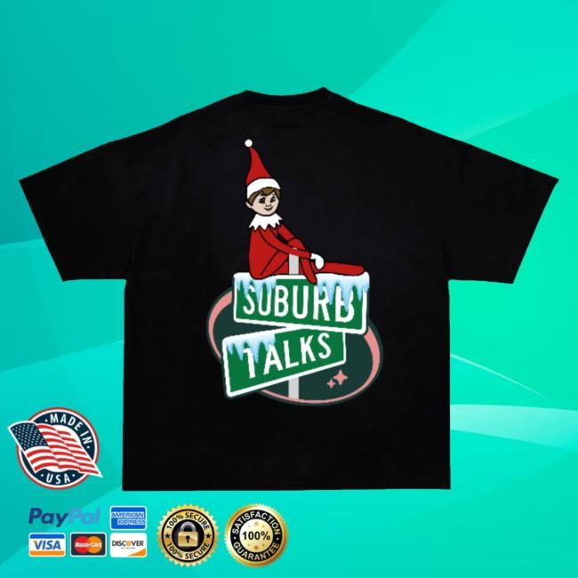 Trending Suburb Talks Merch Elf On The Shelf Black Unisex Sweatshirt