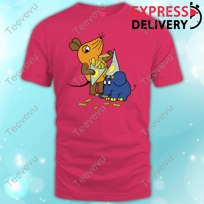 Die Sendung Mit Der Maus Pommes Party Shirt, T Shirt, Hoodie, Sweater, Long Sleeve T-Shirt And Tank Top Frau Sommersprosse