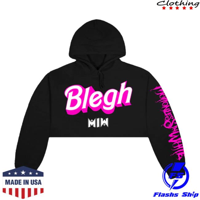 Original Miw Merch Store Blegh Cropped Hoodie Sweatshirt Miwmerch Shop