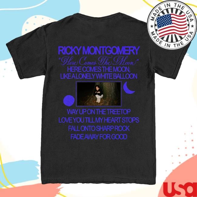 Trending Ricky Montgomery Merch Store Here Comes The Moon Tee Trending Ricky Montgomery Merch Store Here Comes The Moon Sweatshirt