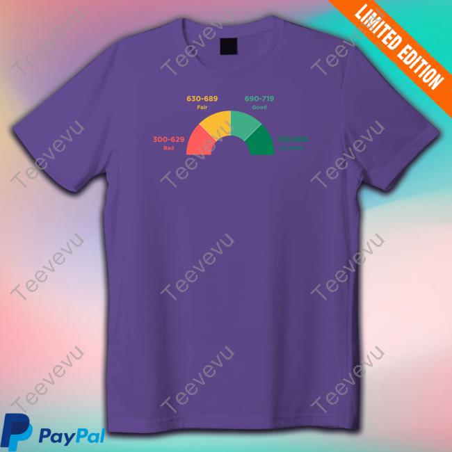 Lucca International 300-629 Bad 630-689 Fair 690-719 Good 720-850 Excellent Sweatshirt Official 300-629 Bad 630-689 Fair 690-719 Good 720-850 Excellent Shirt
