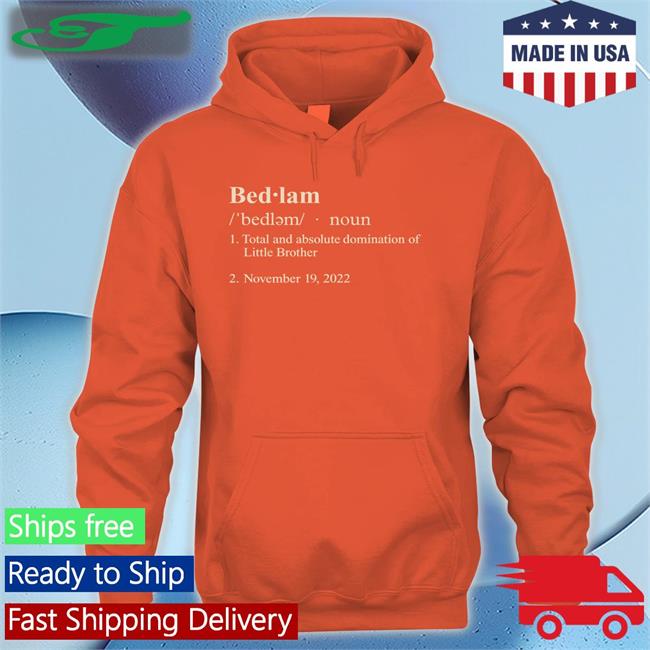 Barstool Sports Merch Bedlam Definition Hooded Sweatshirt Barstool U
