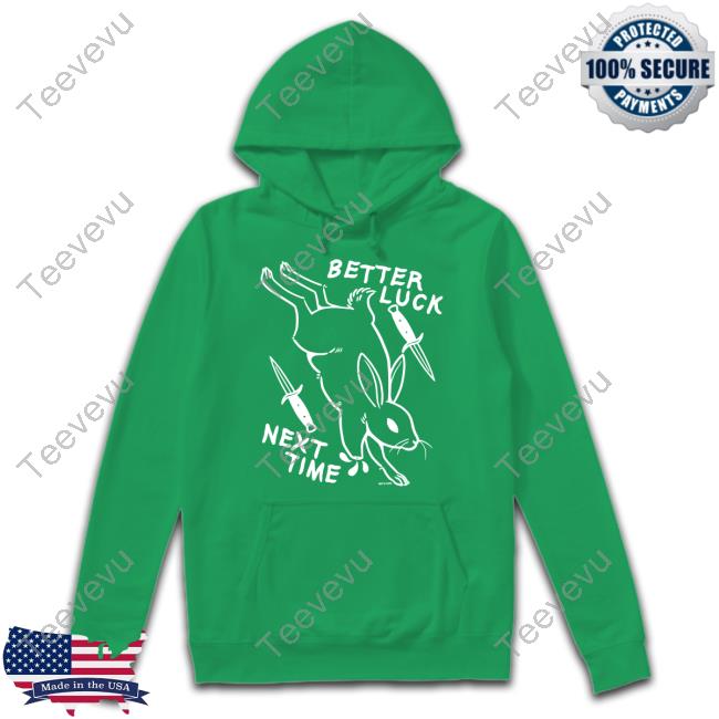 Rory Blank Better Luck Next Time Rabbit Hooded Sweatshirt