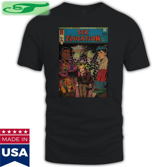 Sex Education Comic Strip Graphic Design Sweatshirt Edvin Ryding