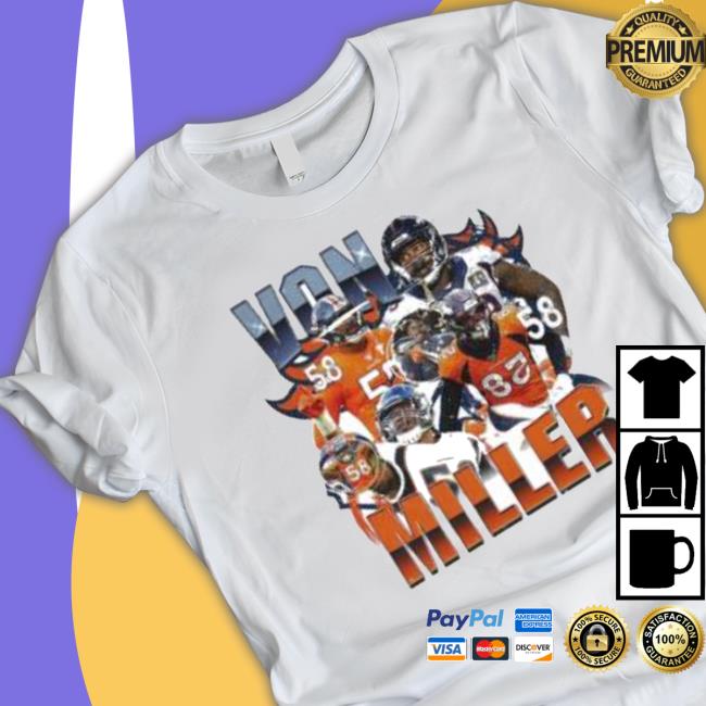 Von Miller Denver Broncos Vintage 2022 Long Sleeve Shirt