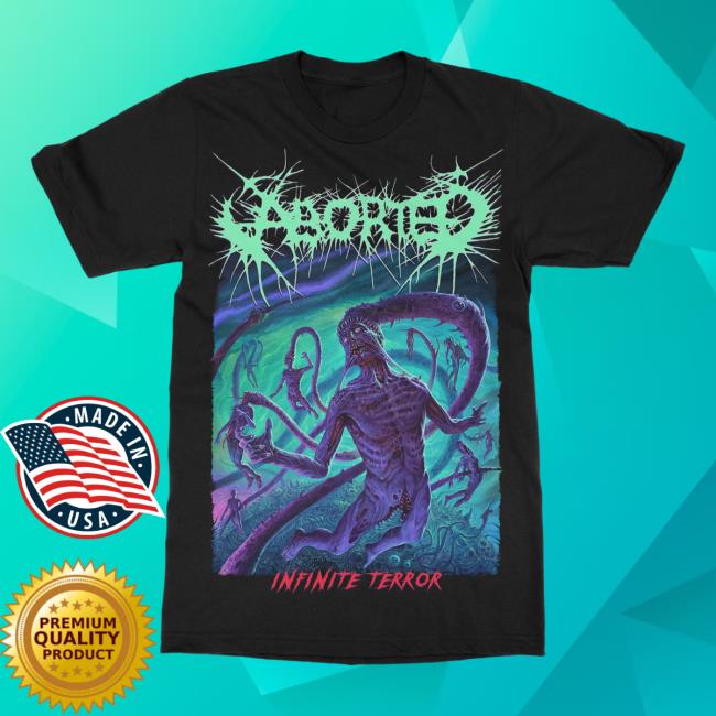 Official Indie Merch Store Shop Aborted "Infinite Terror (Glow)" T Shirt IndieMerchStore
