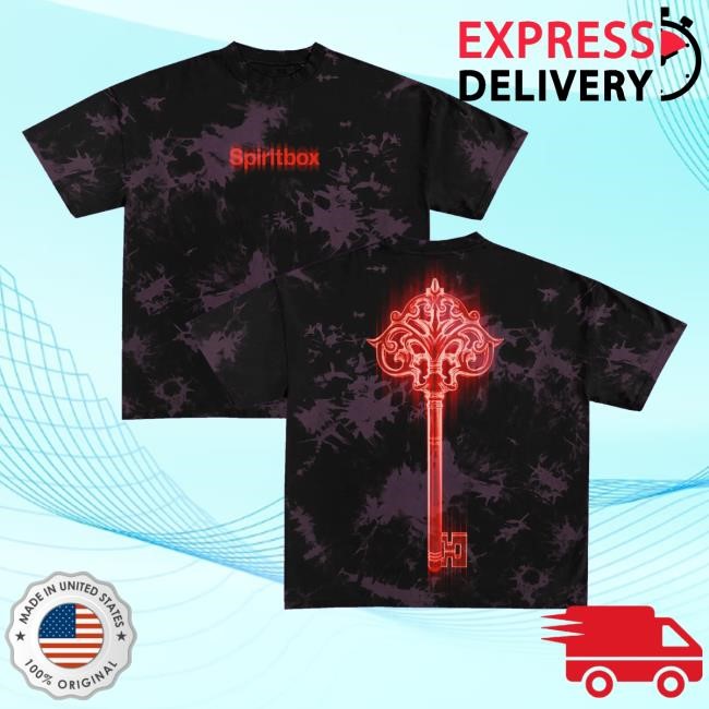 Official Spiritbox Merch Crimson Key Plum Crystal Dye Shirts