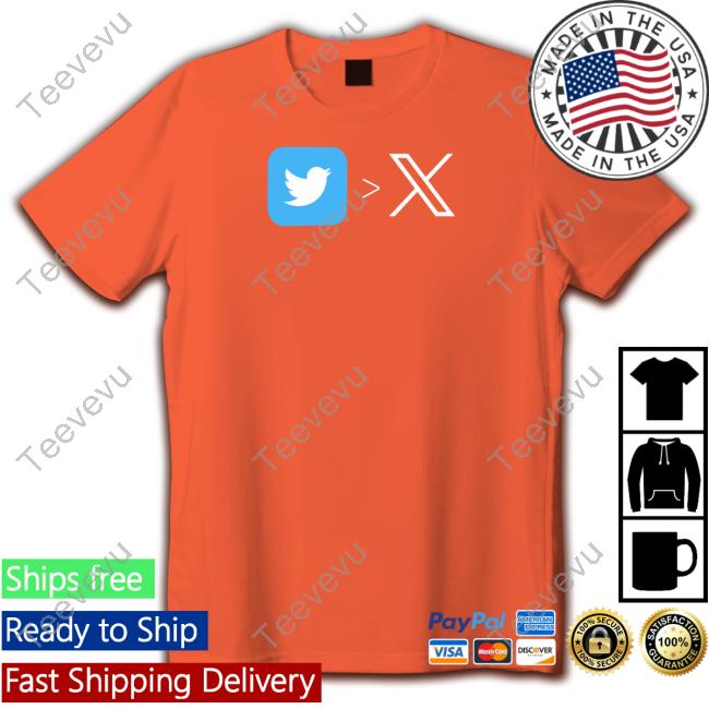 Twitter's Bird To X Logo Official Shirt